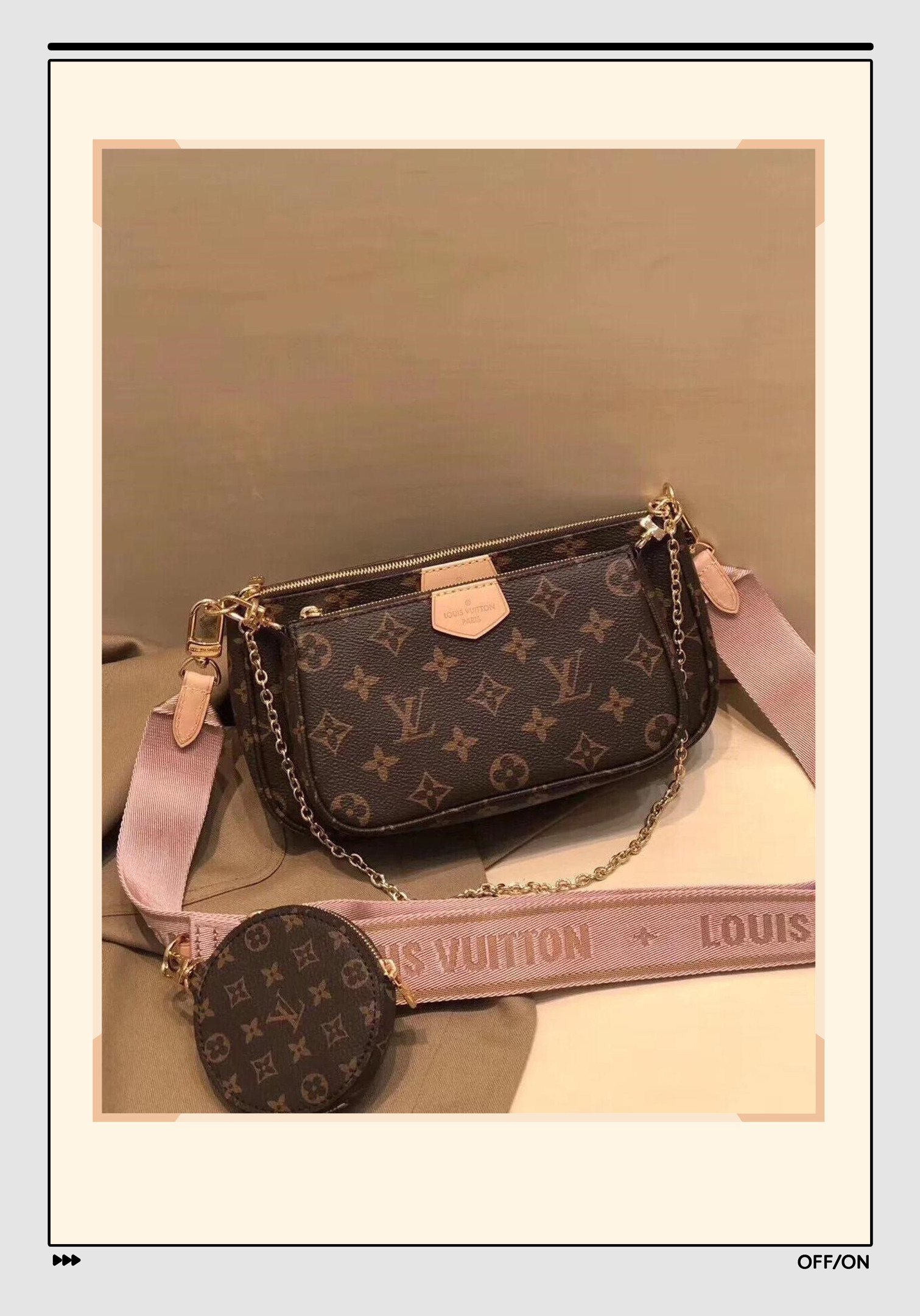 

3 piece set designers bags women crossbody bag Genuine Leather luxury handbags purses LVLOUISVITTON