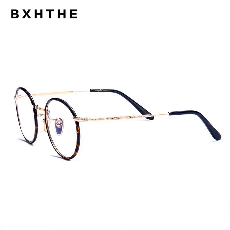 

Fashion Sunglasses Frames Korea Retro Round Glasses Women Ultralight Eye For Men Prescription Myopia Optical Eyeglasses Frame Vintage Eyewea, Black