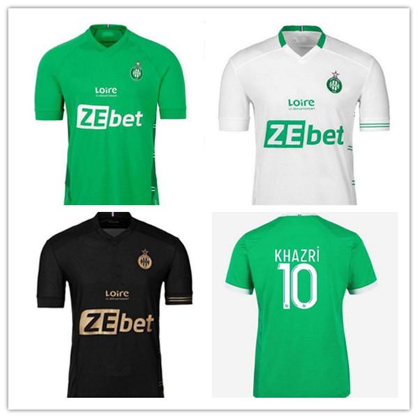 

21/22 AS Saint Etienne Soccer Jerseys 2021 Home BERIC CABELLA DIONY Maillots De Foot Shirt KHAZRI AOUCHICHE BOUANGA Football uniform, 3rd patch black