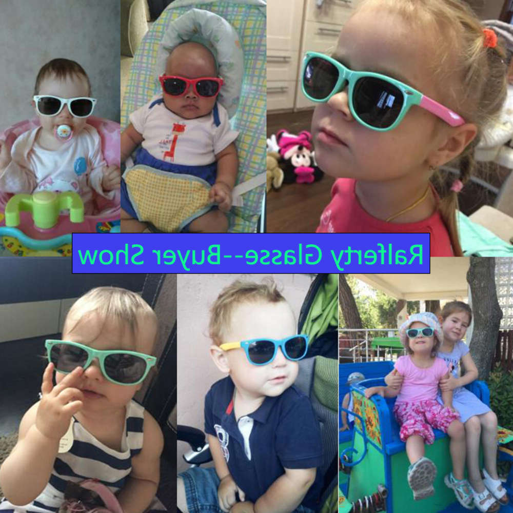 

Highend accessories Ralferty TR Flexible Kids Polarized Child Safety Sunglass UV Eyewear Baby Oculos De Sol Shad, Black