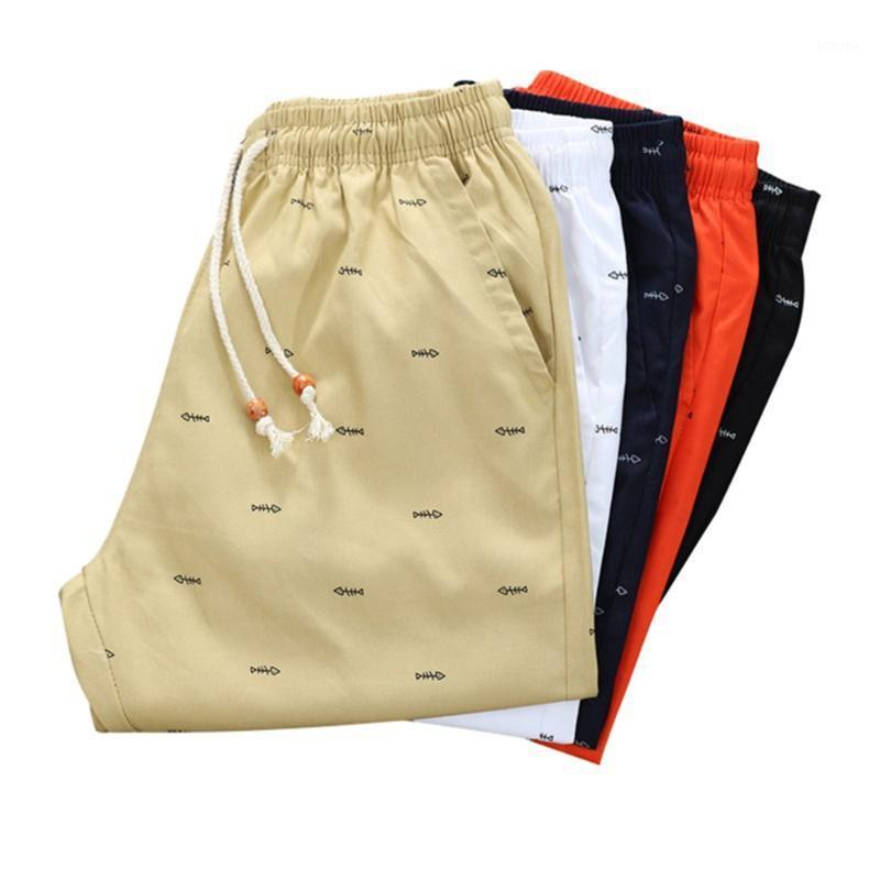 

Summer Men's Casual Pants Five-point Beach Cotton Shorts, Black
