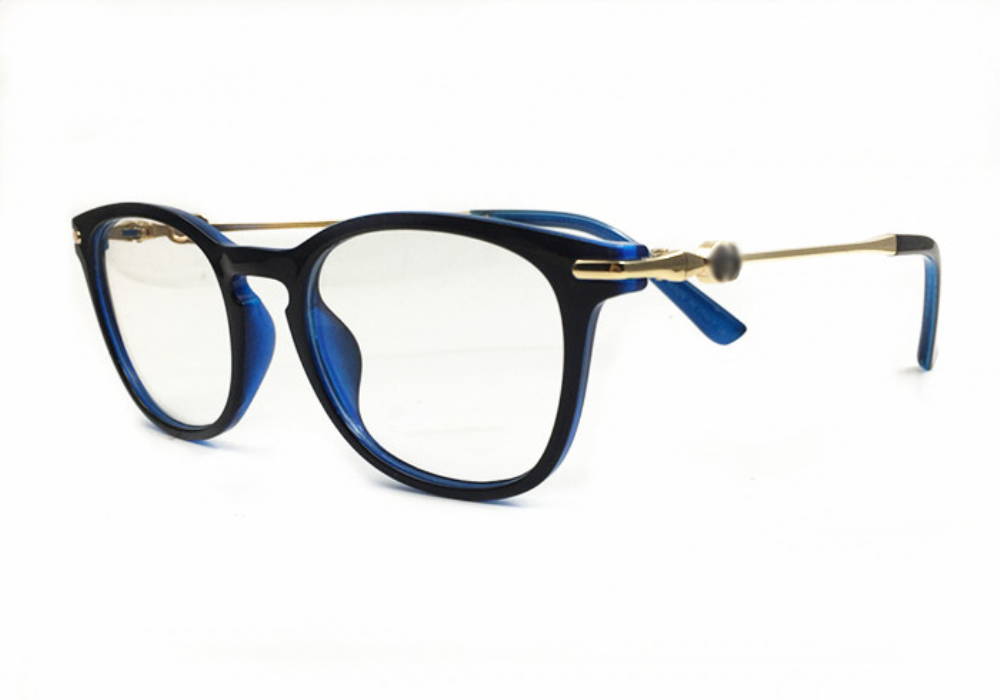 

Denmark Acetate Glasses Frame Men Women Luxury Myopia Prescription Optical Titanium Eyeglasses Frames Screwless Eyewear, Black