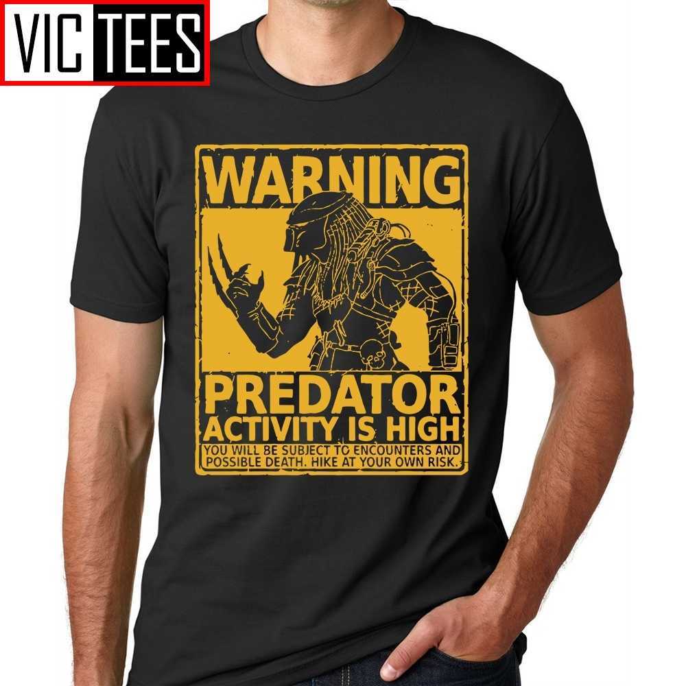 

Men Tee Shirt Season Predator Activity is Black T T- Design Vintage Printed Cotton 210629, White