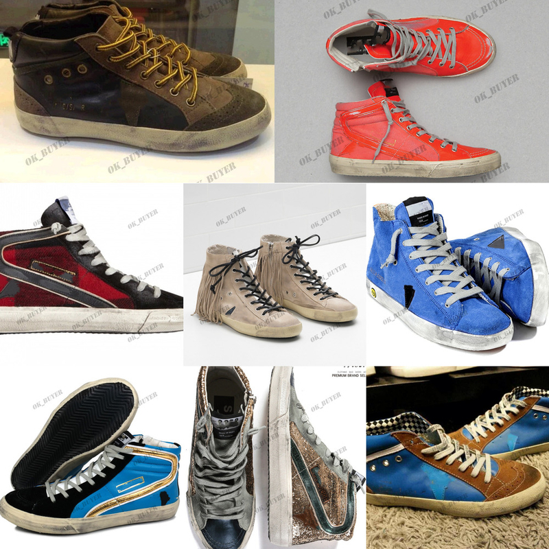 

fashion basket golden hi stra sneakers white distressed dirty shoes goose designer superstar men and women casual WITHOUT BOX, 45