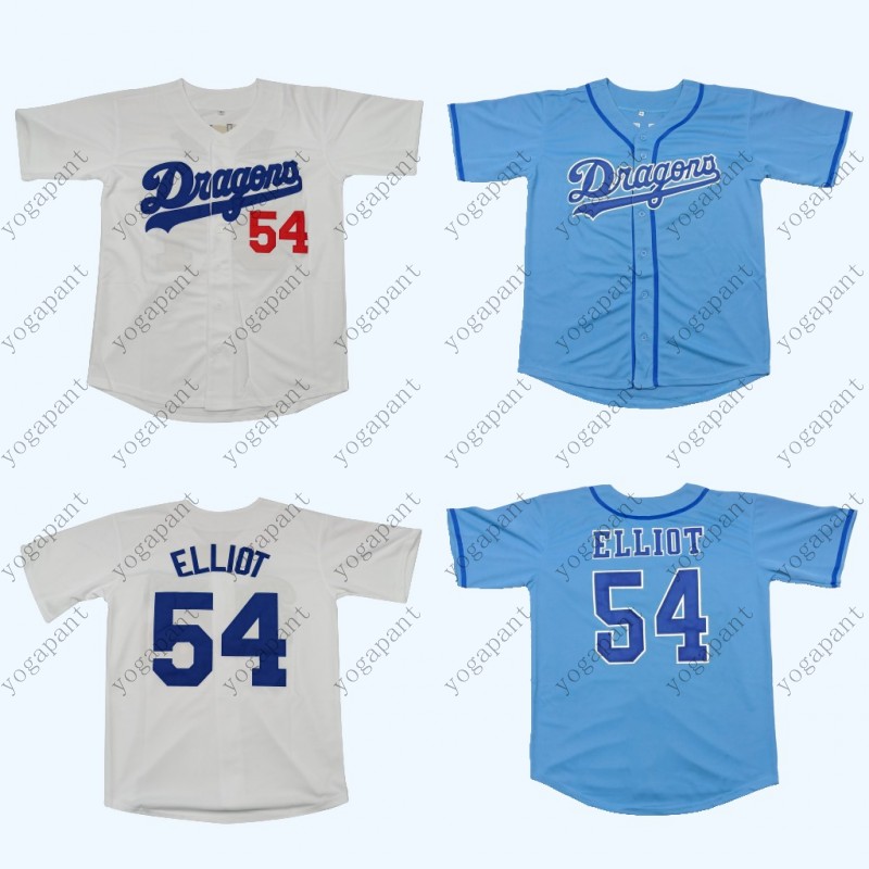 

Mens Baseball Jersey Stitched Chunichi Dragons Jack Elliot Mr. Movie Jerseys, Blue