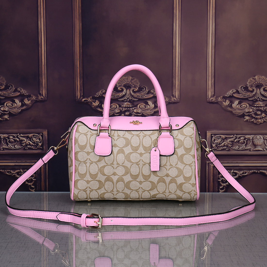 

102 high quality coach women leather handbag Envelope Chain flap bag tote shoulder shopping crossbody messenger Dinner Postman bags 20 style, Black;brown