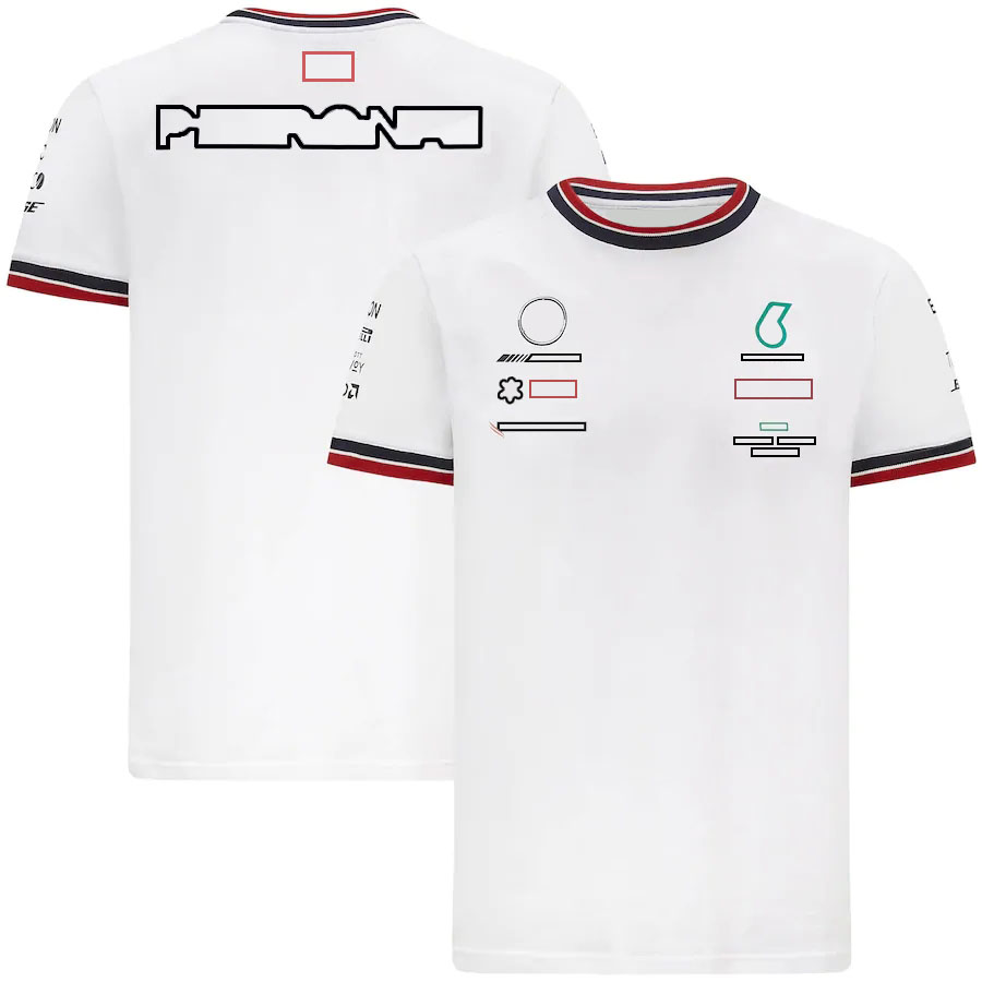 

2021 summer F1 Formula One short-sleeved T-shirt Team W11 racing suit casual round neck T-shirt customized with the same paragraph