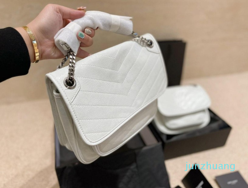 

Designer- Women bags ladies fashion leather messenger bag classic quality wallet two colors, Black