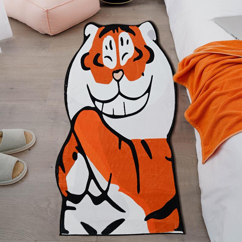 

Carpets Cute Tiger Carpet Plush Bedroom Non-slip Living Room Floor Mats Balcony Area Rugs Children Tapetes De Sala, Carpet s3
