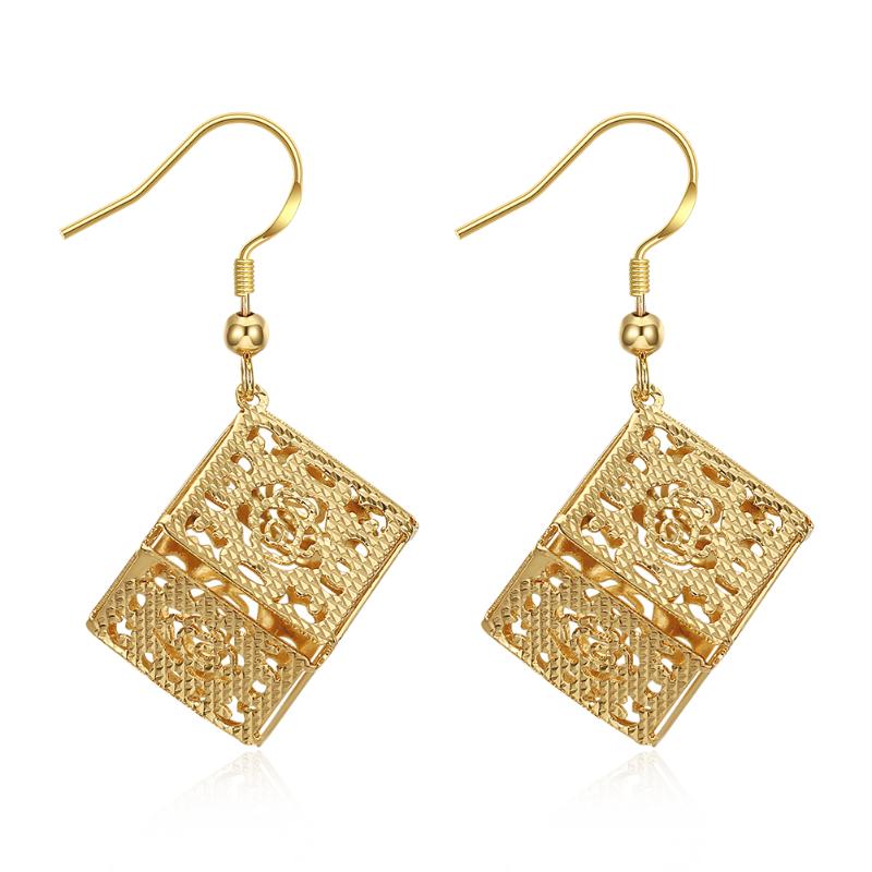 

Dangle & Chandelier Arrival Gold Color Earrings For Women Korea Personality Boucles Doreilles Fashion Trendsetting Romantic