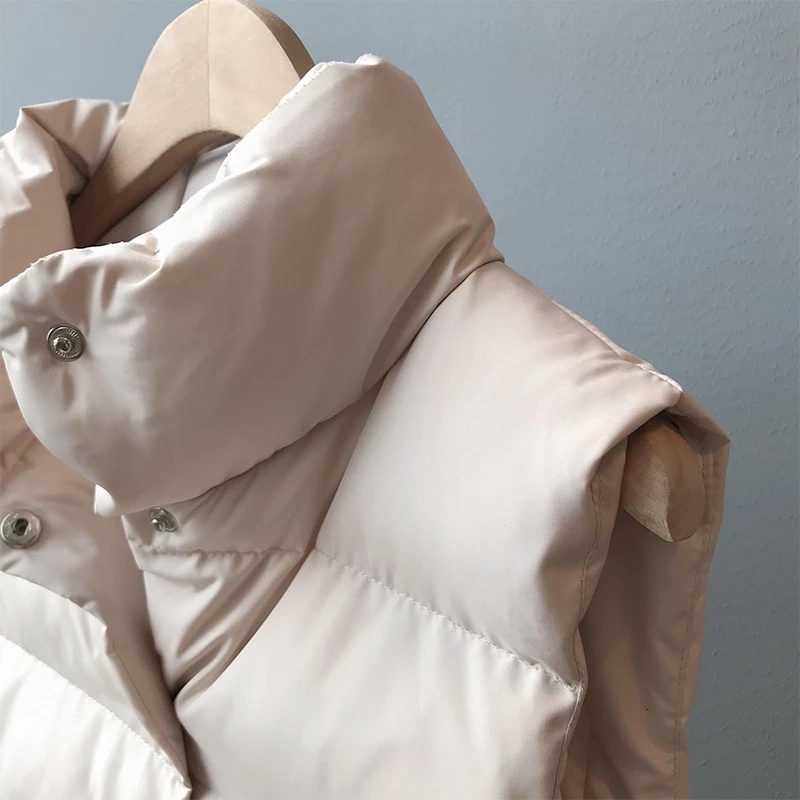 

Women's Down & Parkas 2021 Ladies Spring vest jacket ladies long warm upper, Beige