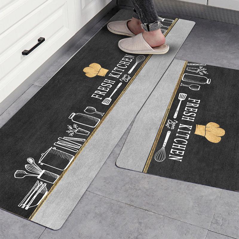 

Carpets 2021 Foam Leather Kitchen Mat Entrance Door Bedroom Carpet Non-slip Floor Corridor Rug Balcony Decor Home Print Cartoon, A5