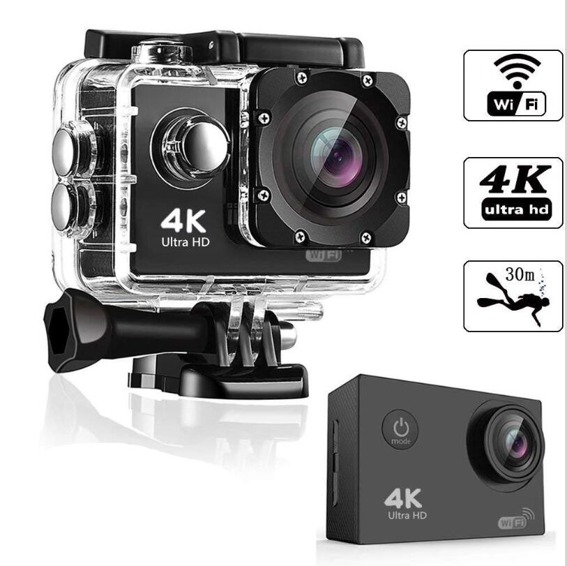 

H9 Action Camera Ultra HD 4K 30fps WiFi 2.0-inch 170D Underwater Waterproof Helmet Video Recording Cameras Sport Cam Without SD card