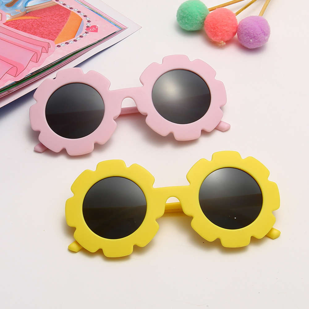 

sunglasses children's Japanese and Korean flower PC cartoon Sunglasses, Blue