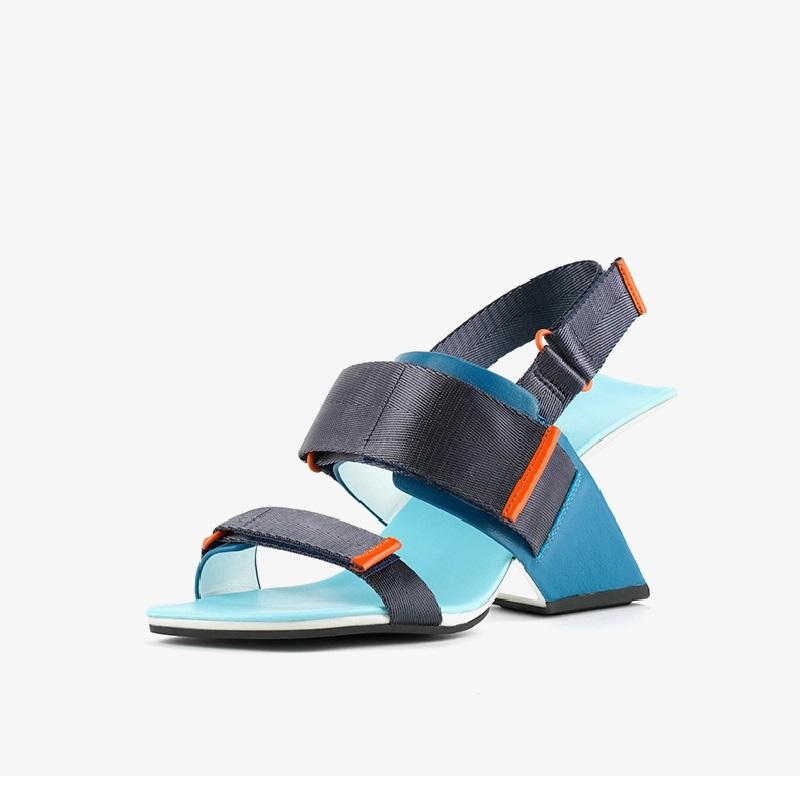 

Summer European America Style Outdoor Sexy Wedges Peep Toe Cut Out Ankle-Wrap Back Strap Women Fashion Sandals 20210323, Gray