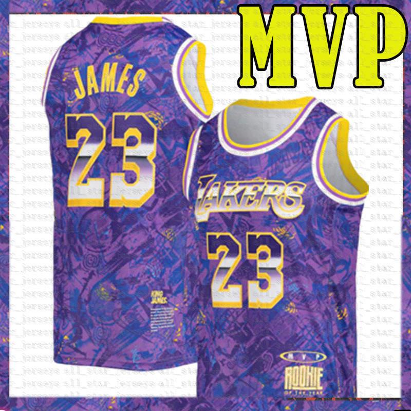 

printing Men's 2021 MVP Purple Select Series Allen 3 Iverson LeBron 23 James Basketball Jersey Philadelphia 76er Los Angeles&#1, Black;red