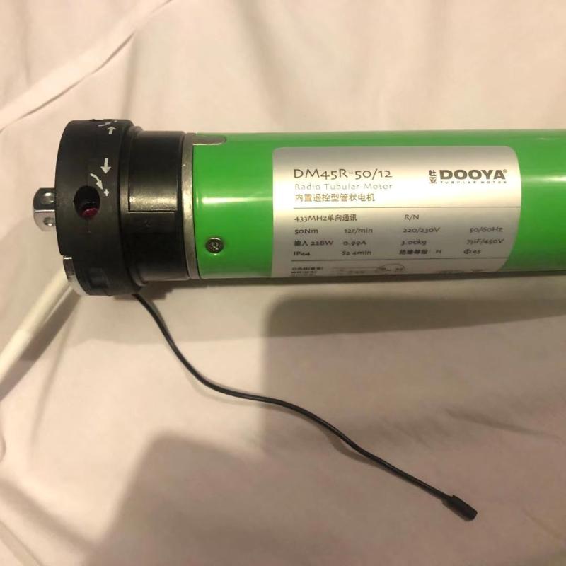

Smart Home Control High Quality Dooya Tubular Motor DM45R For All Kinds Rolling Blinds RF 433 220V 4 Wires