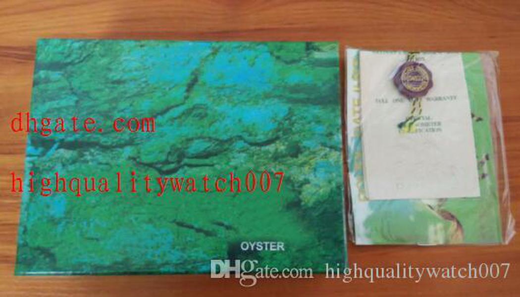 

Factory Supplier Green Original Box Papers Gift Watches Boxes Leather bag Card For 116610 116660 116710 116613 116500 116520 116515 2, Black;blue