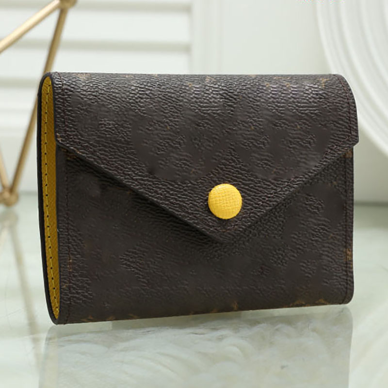 

Fashion Card Holder Top Quality Women Short Wallet Discount Original Box Cardholders Brand Designer Damier Checked Flower Women's Purse, Increase freight