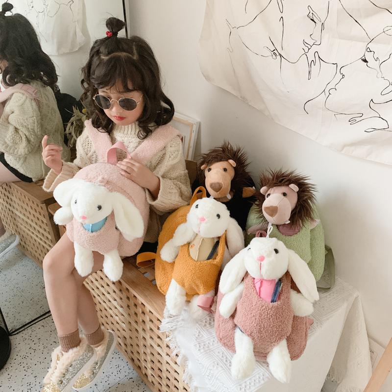 

Kids Girls Backpack Cute Preschool Daypack Travel Shoulder Bag With Detachable Plush Doll Toy Toddler Rucksack School Bags