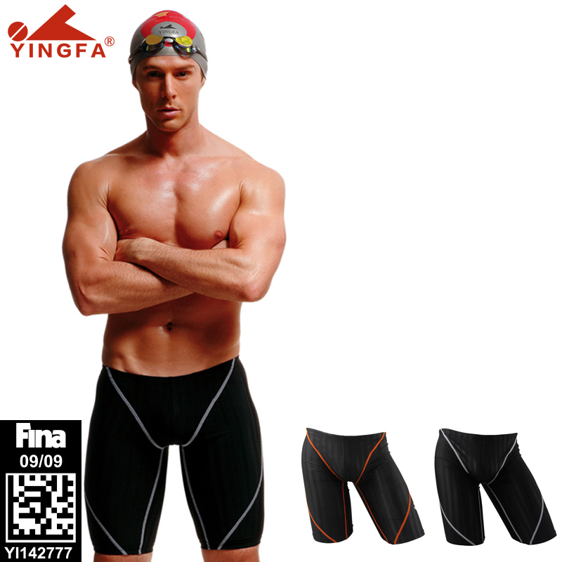 

High Quality Men Swimwear Fina Approved Competion Swimsuits Waterproof Chlorine Resistant Boys Swimming Pants Yingfa
