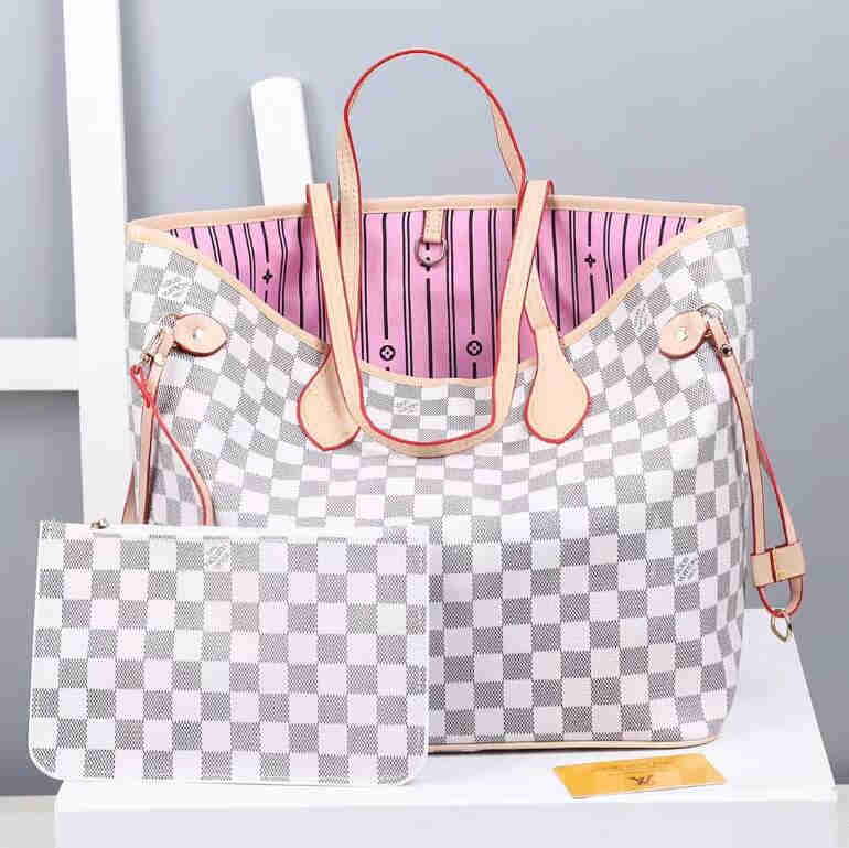 

GGLVLouisVitton YSLVUTTON shoulder bags Travel Messenger Women handbags Presbyopia Checkerboard Two-in-One Handbag + Wallets Large-capacity, Dust bag