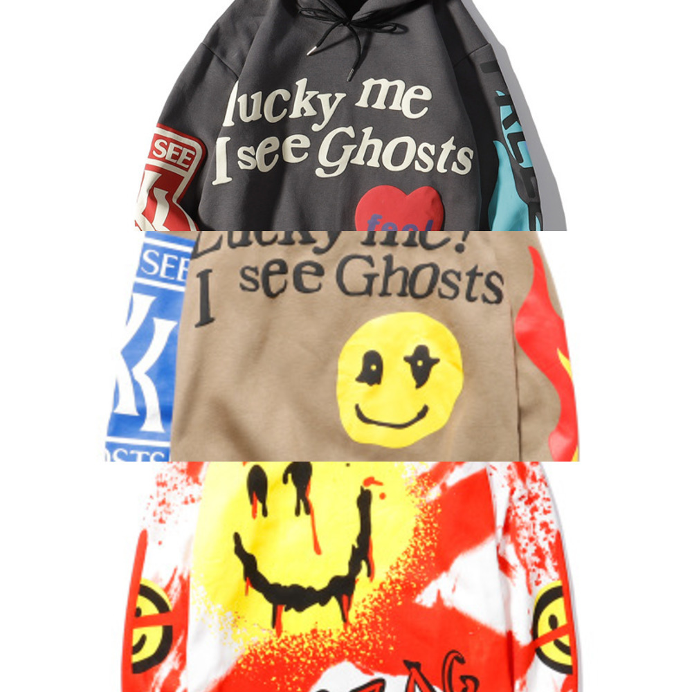

Lucky me i see Ghosts Graffiti Letter Print Plus Velvet Sweatshirt Men Harajuku Fleece Hoodie Hip Hop Stranger Things Hoodies X0525