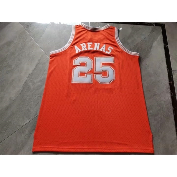 

001rare Basketball Jersey Men Youth women Vintage #25 Gilbert Arenas High School Jerseys Agent Zero COLLEGE Size S-5XL custom any name or number, Orange men s-4xl