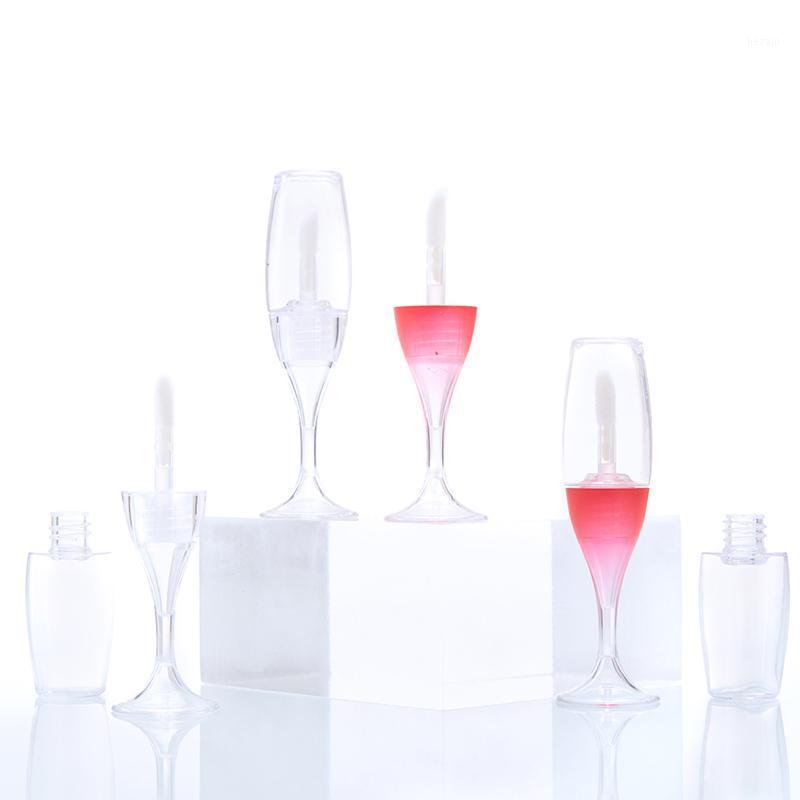 

Storage Bottles & Jars 1PCS 8ML Mini Wine Glass Shape Lip Gloss Tube Empty Refillable Lipstick Cosmetic Container Tool Makeup Organizer