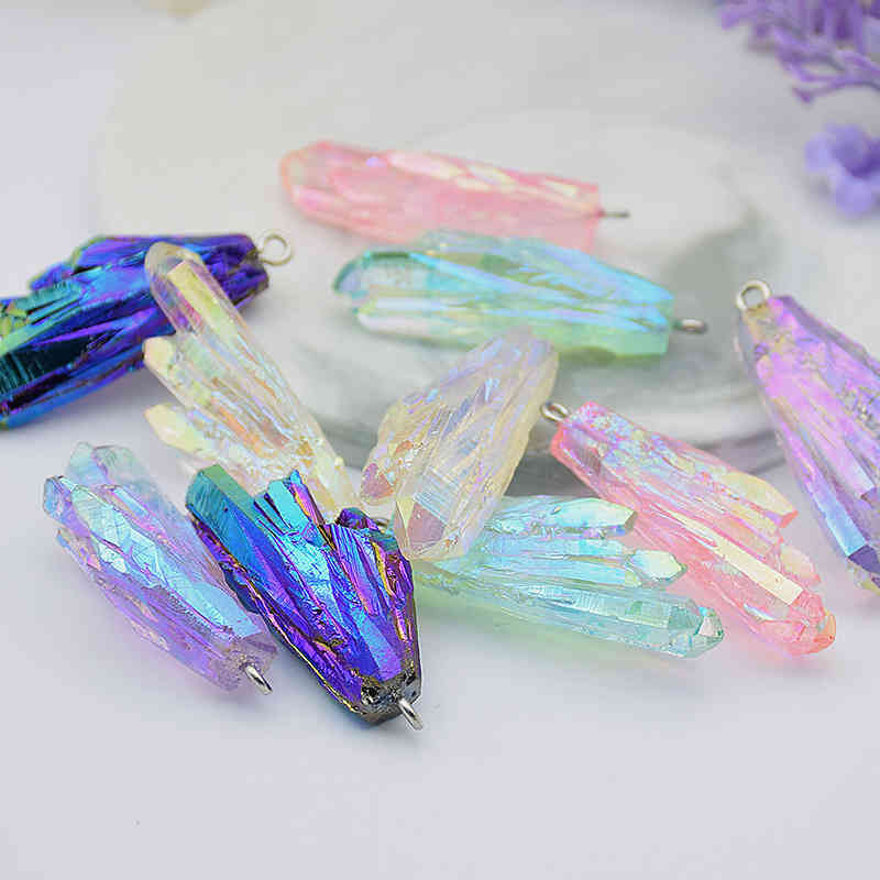 

10Pcs Alien Crystal Stone Resin Charms For DIY Making Earrings Necklace Bracelet High Quality Pendant Jewelry Accessories