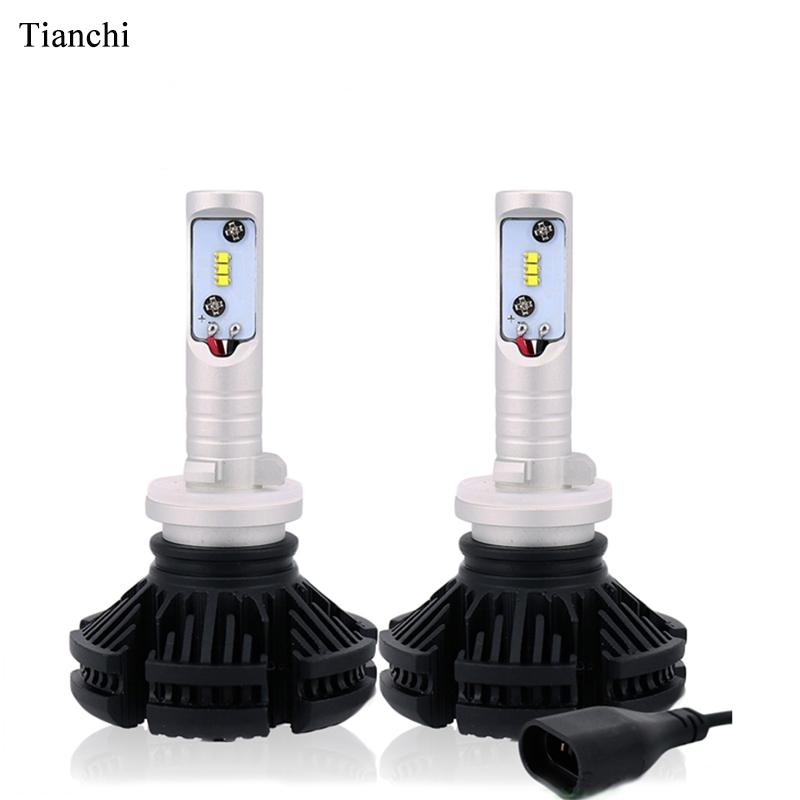 

Car Headlights X3 880 881 H27 H7 H11 H4 9005 H1 H13 H3 9012 Fanless Auto Led Headlight Kits With DIY Three Colors