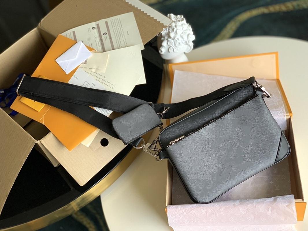 

Wholesale 3pcs Shoulder Bags old flower Print Men and Women's Fashion Crossbody Messenger Bag Famous Brand Handbags Briefcase 25cm