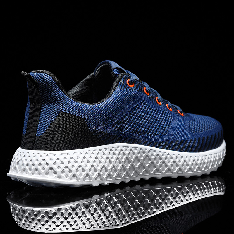 

Fashion Sneakers Women Men Running Shoes Breathable Knitted Fabric Lace Up Athletic Trainers Size Eur 38-46 Code: LX18-0507