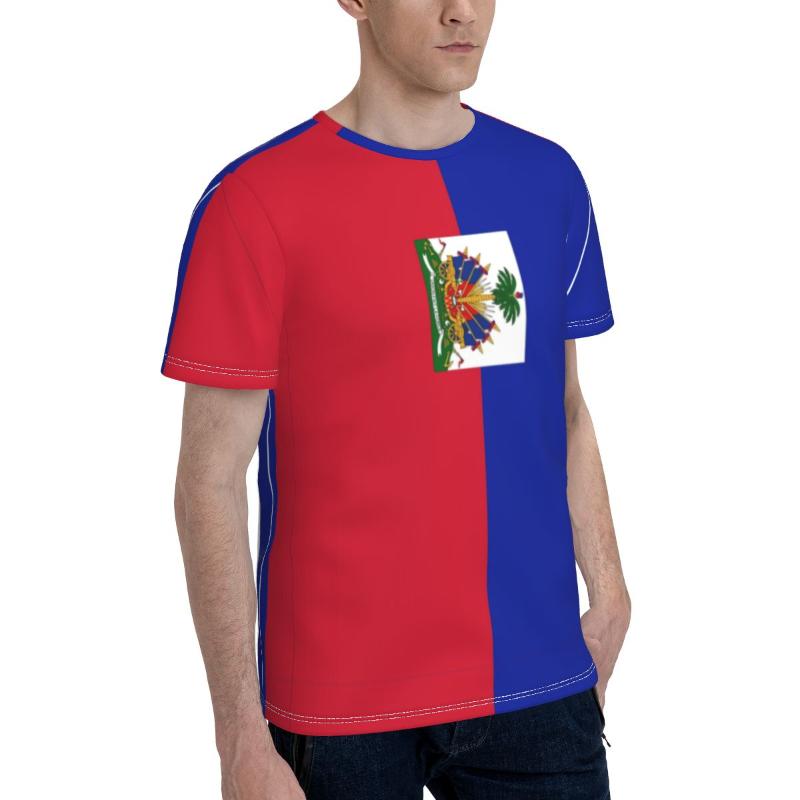 

Men' T-Shirts Promo Baseball Flag Of Haiti T-shirt Classic T Shirt Print Funny Novelty R333 Tees Tops European Size