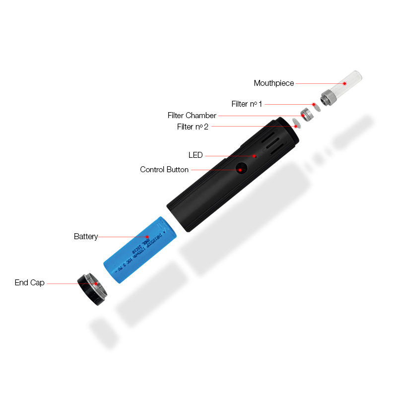 

ORIGINAL OVNS CAPSTONE 2 Electronic Cigarette Kit Dry Herb Vaporizer 1200mah Replaceable 18650 Battery Adjustable Temperature high quality