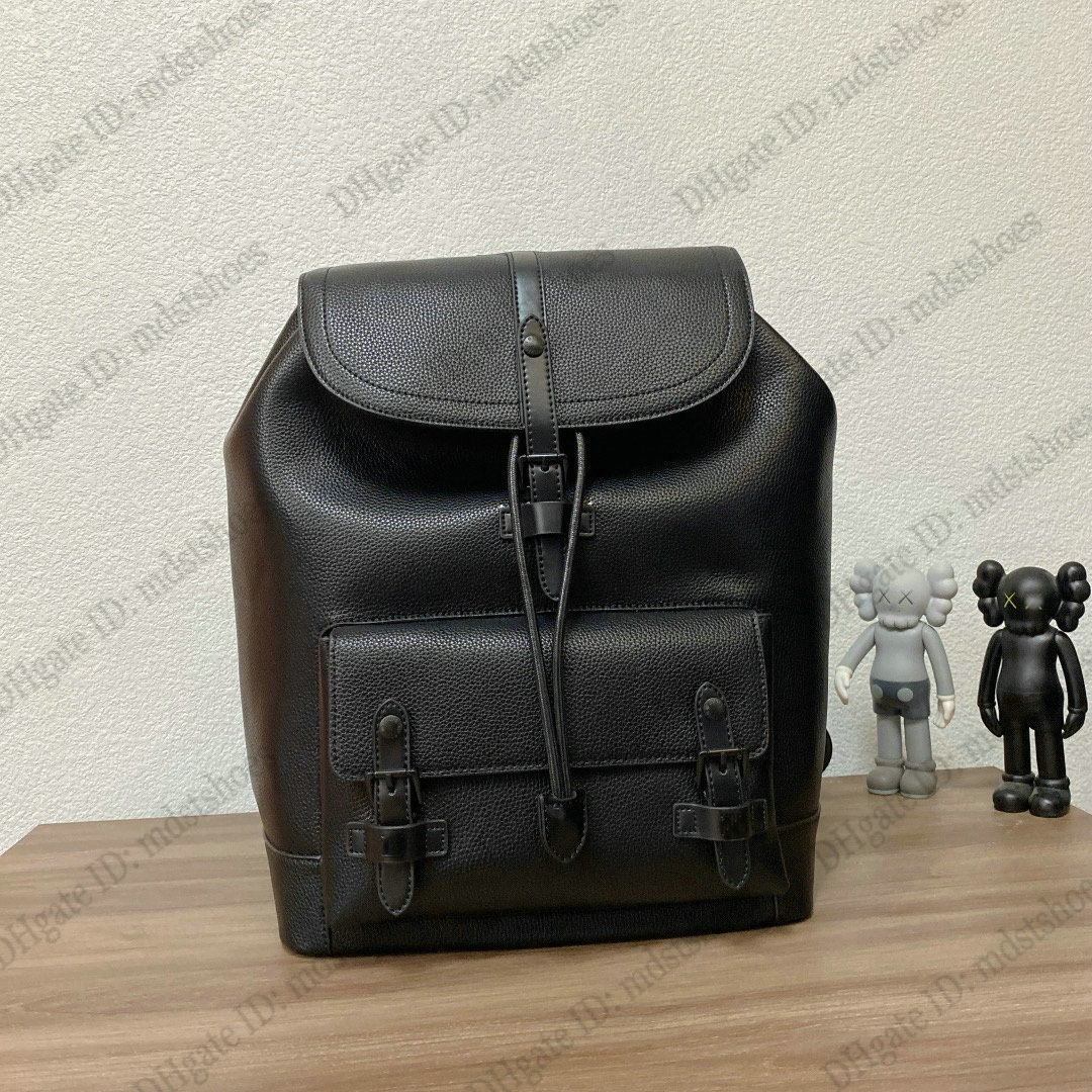 

Mens Christopher Slim Backpack M58644 Designer Vintage Travel Bag Sumptuous black Leather Luggage Luxurys Shoulder Bags Large Capacity