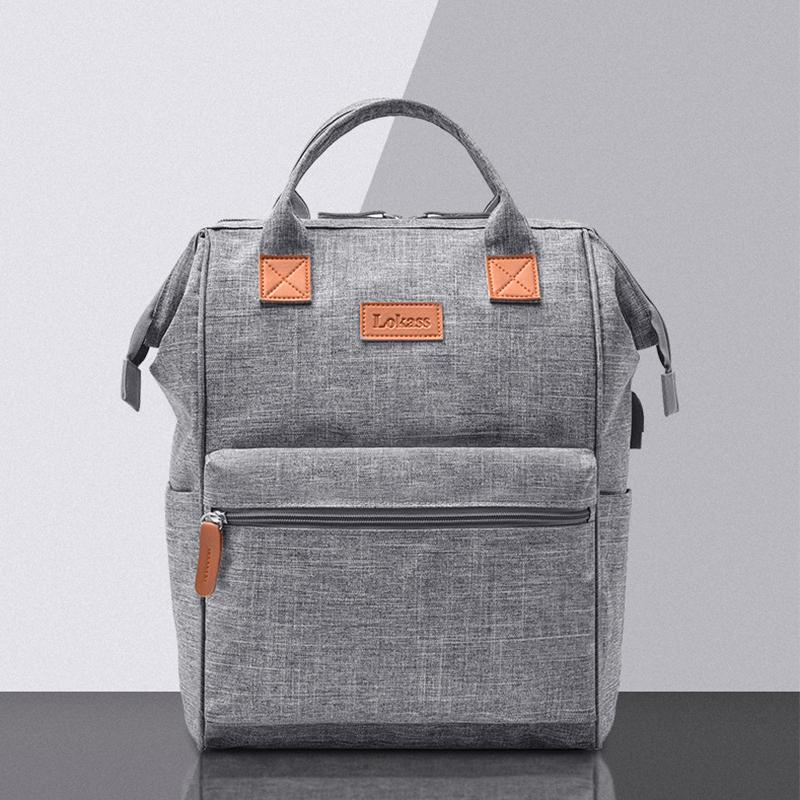 

Unisex School Backpack Outdoor High Capacity Business Casual Waterproof USB Charging Bags 15.6 Inches Laptop Handbag