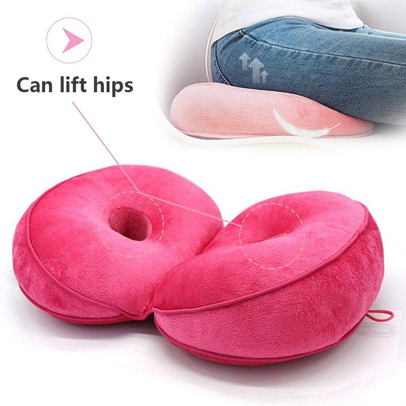 

Cushion/Decorative Pillow Multifunctional Dual Comfort Seat Cushion Memory Foam Of Hip Lift Beautiful Orthopedic Comfy For Home, Green