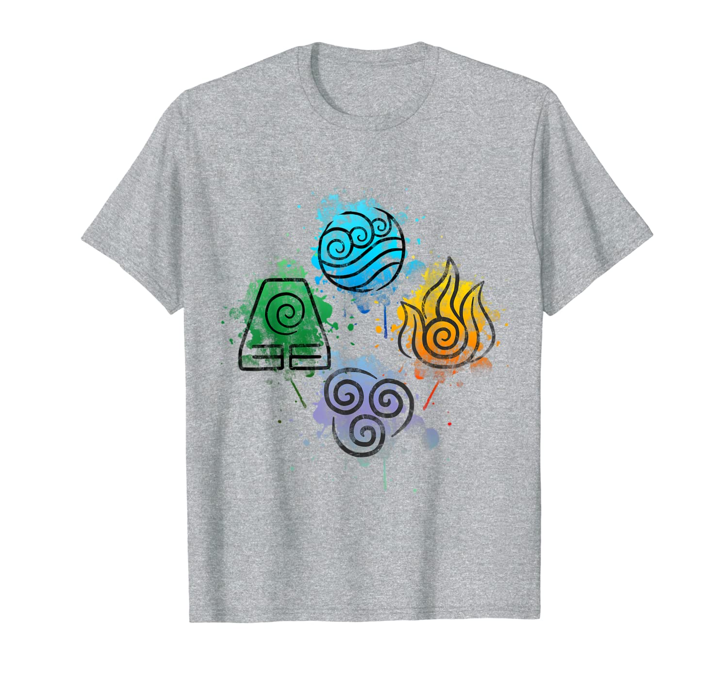 Avatar Fire Water Air Earth T-Shirt-image-701961890