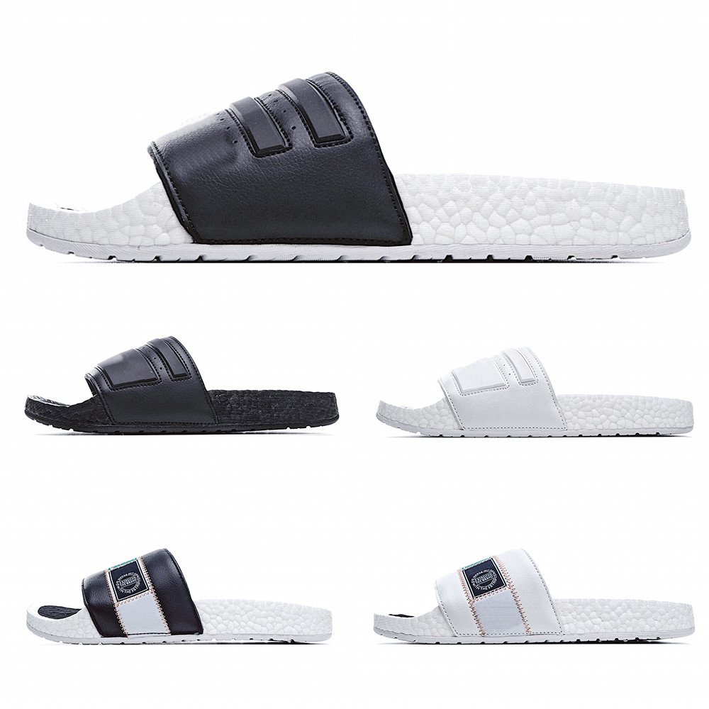

2021 Adilette Boost Slides Flip Flop Slippers Summer Fashion Men Women Unisex Triple Core Black White Designer Shoes Size 36-45