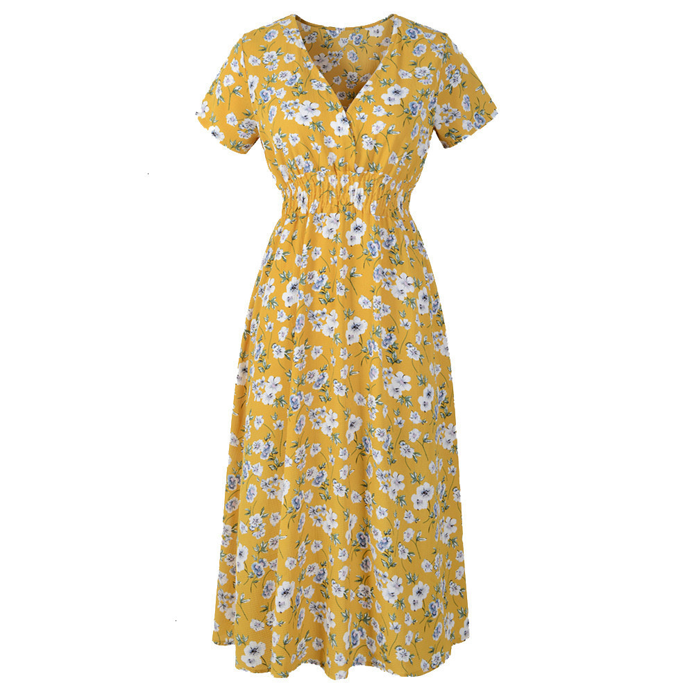 

Dresses Womens V-neck Holiday florist's Women's Summer Beach party Vestidos Robe Femme woman's, Black;gray