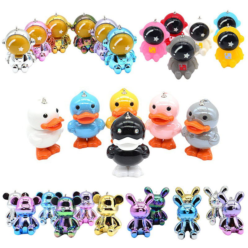 

New Faceless rabbit Fashion Blind box Doll Designer Keyring Keychain Cartoon astronaut Key Chain Accessories PVC Action Figures Toys Bag Charms CarKey buckle Rings, Multi