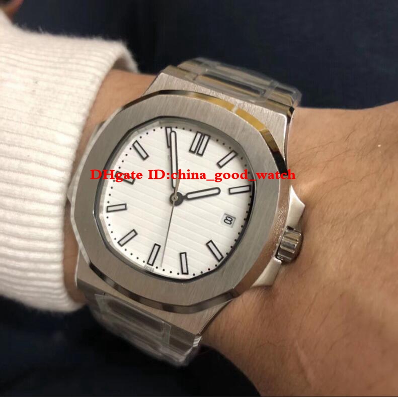 

Good Watch Factory Makes 5 Color dial Casual Watch Transparent Mechanical Automatic Cal.324 Movement Steel 5711 calendar Date 40MM Mens Watches Wristwatches