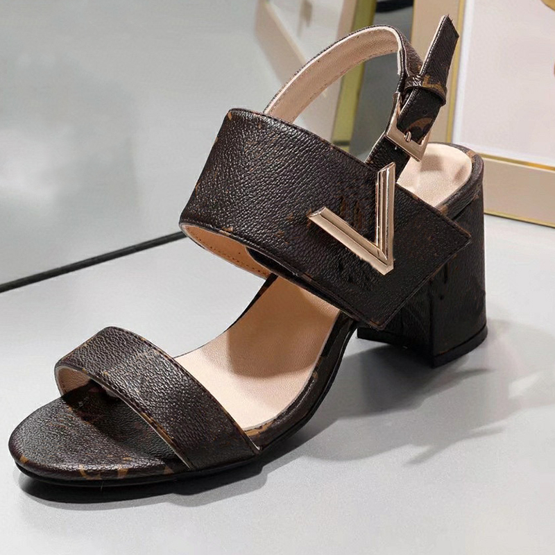 

Women Lock IT Slides Sandals Luxury high Heels Metallic laminate leather mid-heel sandal suede designer sandals Dress wedding shoes 35-41 with box, Sock