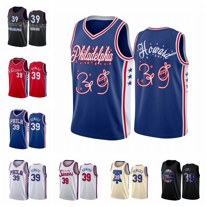 

Philadelphia 76ers MEN 2020-21 Dwight Howard White Association Jersey, Black