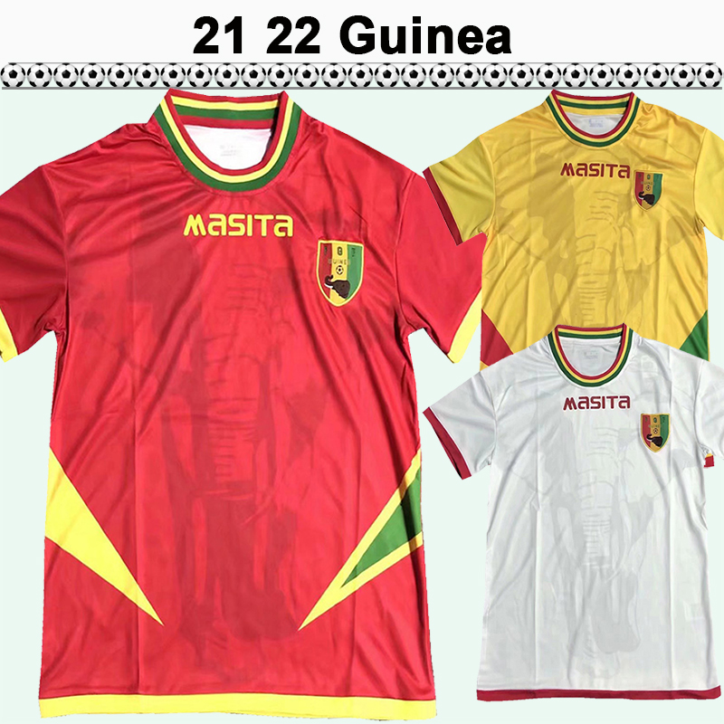 

2021 2022 Guinea National Team Mens Soccer Jerseys Home Away 3rd Football Shirts Adult Uniforms, Qm6297 21 22 away no patch