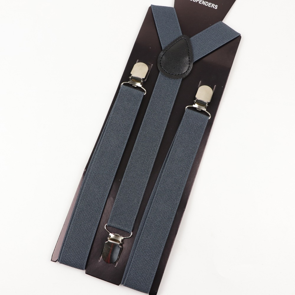 

Solid Color Mans Belt Men Women Suspenders Polyester Y-Back Braces Adjustable Elastic
