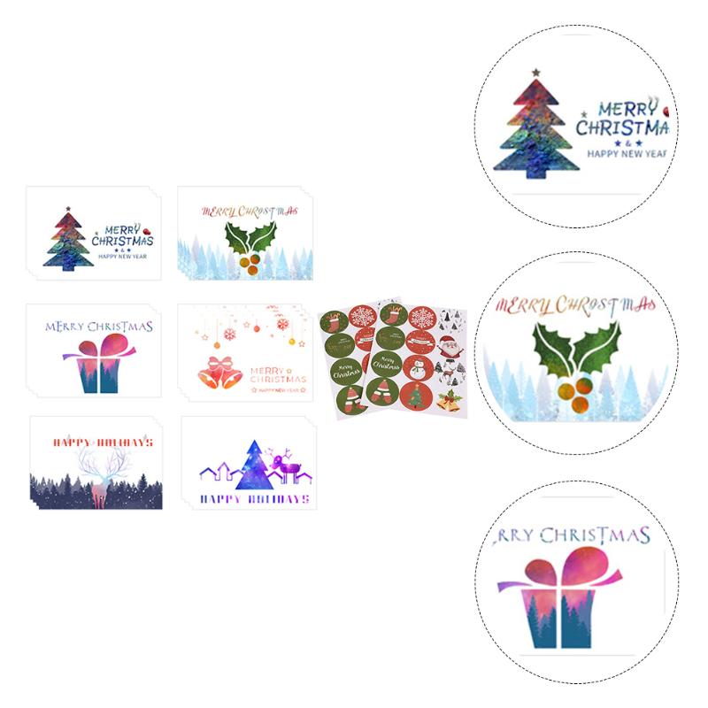 

Greeting Cards 24Pcs Creative Blessing Gift Christmas Themed For Festival