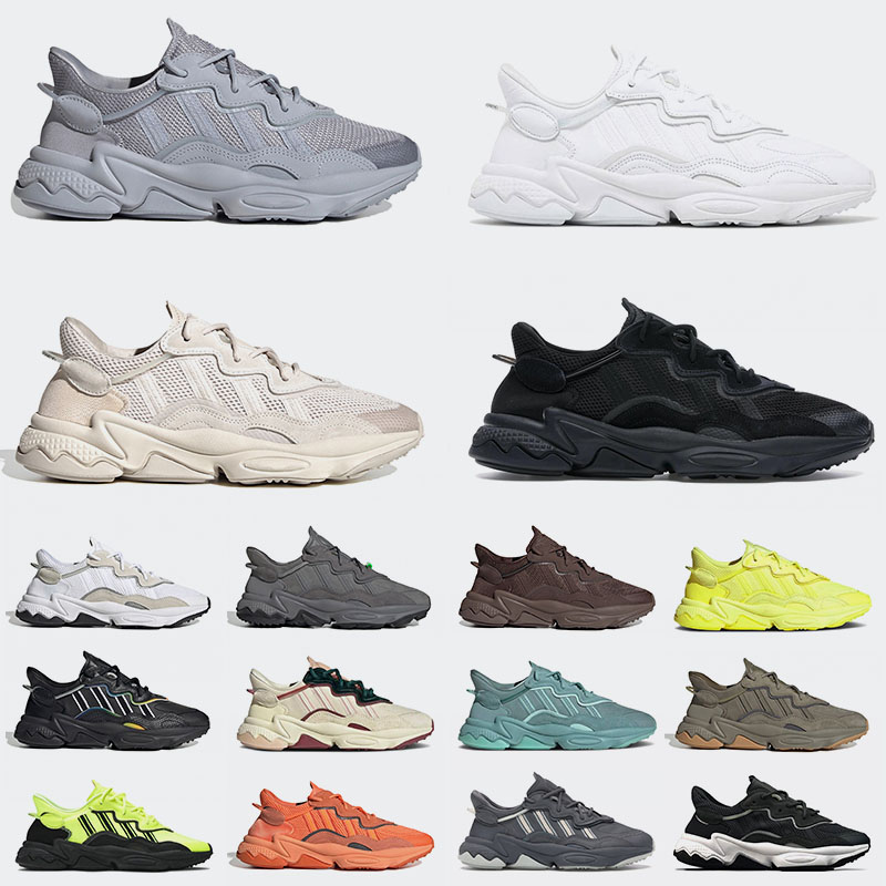 

Ozweego Original Running Shoes Mens Womens Cloud White Black Clear Brown Solar Yellow Pusha Trace Cargo Pink Bliss Iridescent Sports Sneakers Trainers, C30 36-45 solar yellow