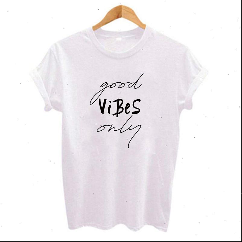 

only good vibes tees harajuku women t shirt short sleeve letter print independence day camisetas mujer, White